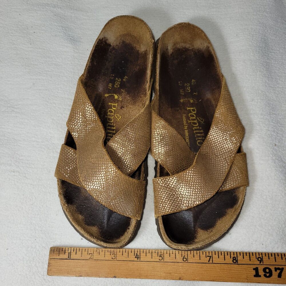 Papillo By Birkenstock Sandals Shoes Womens Size 9 Brown Beach Pool Summer Hippy - Picture 7 of 14